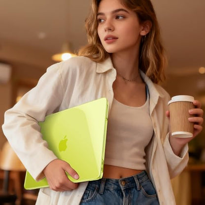May Chen for MacBook Neo 13 inch Liquid Retina Display ((2026 Release A3404), Slim & Lightweight Protective Case with Screen Protector&Keyboard Cover&Dust Plug, Crystal Citrus - color: Crystal Citrus