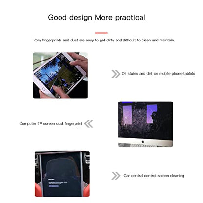 YTT Car Screen Cleaner, Car Touch Screen Cleaner - Microfiber Car Touch Screen Cleaner Cloth Car Cleaning Wipes, Cleaning Cloth for Tesla, Mercedes Benz, BMW, etc Car Dashboard Car Display
