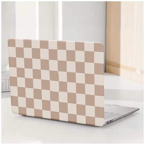 for MacBook Neo Case 13-Inch, Neutral Checkered Hard Shell | Precise Logo Cutout, With Keyboard Cover, Lightweight Plastic Anti-Scratch Protective Shell - color: Checkerboard Neutral