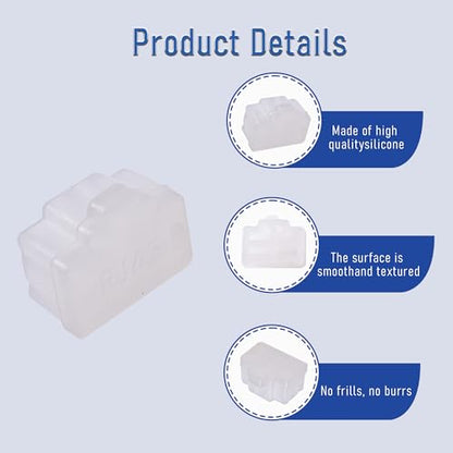 20 PCS RJ45 Port Anti-dust Plugs, Silicone Covers Caps Stoppers, Port Protector for TV, Computer, Other Devices, 0.47 x 0.33 (LxW) - size: RJ45/Transparent/20 PCS