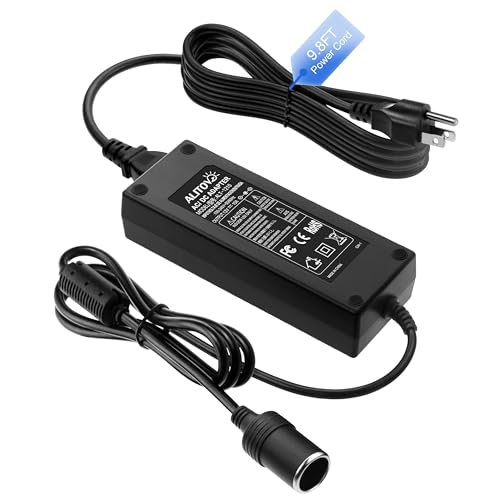 ALITOVE 110V to 12V Converter 12V 10A 13.5FT AC to DC Converter Car Cigarette Lighter Adapter to Wall Plug for Car Vacuum Cleaner,Portable Cooler Warmer,Air Pump and Other Car Devices Under 120W - size: 10A(120W 13.5FT)