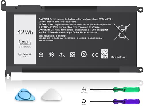 WDX0R Laptop Battery Replacement for Dell Inspiron 15 5000 7000 5368 5378 5379 5567 5579 5580 5765 5767 5770 5775 7560 17 5765 5767 13 5378 5368 7375 & More Vostro WDXOR 5468 5568 P69G 3CRH3 - style: WDX0R