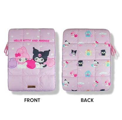Sonix x Sanrio | Puffy Laptop Sleeve | 15-16 Inch, Quilted Pillow Puffer Laptop Carrying Case, Computer Sleeve | Kuromi & My Melody | Emokyun - color: Emokyun
