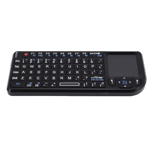Portable Touchpad Keyboard, Small Thin Touch Keyboard, 2.4GHz Wireless USB Rechargeable Backlit with Integrated Trackpad for PC PS