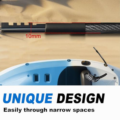 Long Cable Lock, Extra Long Straight Bike Lock (5ft to 25ft) with Resettable Combination, Kayak Locks, Unique Thin end Cable Locks Suitable Kayak, Scooter, Paddle Boards, Canoe, Jet Ski - size: 5 ft Long, 0.39 in Thick