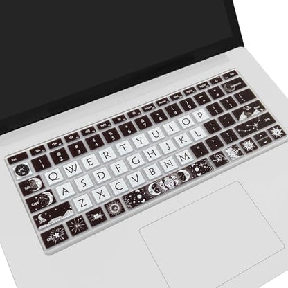 Cute Keyboard Cover for Microsoft Surface Laptop 3/4 / 5 13.5”&15”, Surface Laptop Studio 1/2 14.4”, Sun and Moon - color: Sun and Moon