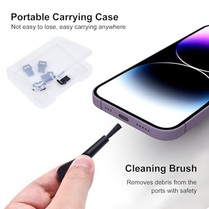 15PCS Anti Dust Plug Kit Compatible with iPhone 14, 14 Pro,14 Pro Max,14 Plus,13,13 Pro,13 Pro Max,13 Mini,12,12 Pro,12 Pro Max,12 Mini,11,11 Pro,11 Pro Max,XS,XR,X,8,7,6 - iPhone Port Cleaning Brush - size: For iPhone 14 to 6 Series