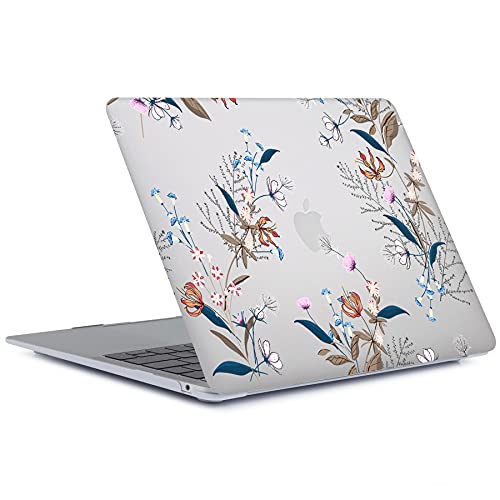 Hard Cover Compatible with MacBook Air 11 inch Case 2015 2014 2013 2012 2011 2010 Realease Model A1465 A1370, Color Printing Matt Plastic Hard Protective Shell Cover Case - White Flower - color: 1001 White flower, size: Air 11" 2010-2015(A1370/A1465)