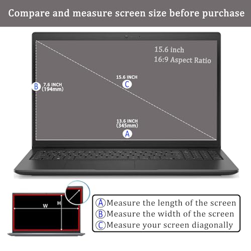 i-Tensodo 2 Pack Anti-Glare Screen Protector for HP Pavilion/Envy 15,Dell Insprion 15, Lenovo Ideapad/Thinkpad 15,Acer Aspire 15.6,ASUS Vivobook 15.6,ROG Strix G15 15.6,Chromebook 15.6 inch Laptop - color: Anti Glare
