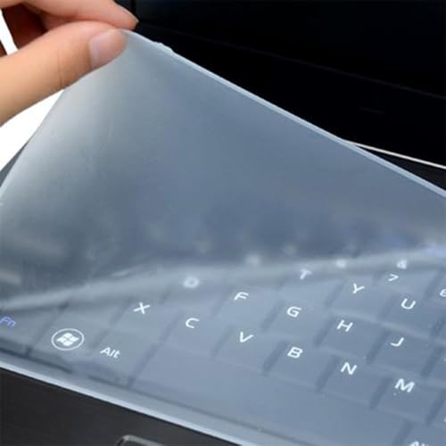 Laptop Keyboard Protective Film Universal Silicone Gel Waterproof Clear Dustproof 10-17inch(S) - color: S