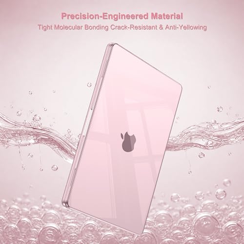 MOSISO Compatible with MacBook Pro 13 inch Case M2 M1, Rose Pink | Plastic Hard Shell Case Cover 2026-2016A2338 A2251 A2289 A2159 A1989 A1708 A1706 with/without Touch Bar - color: Rose Pink