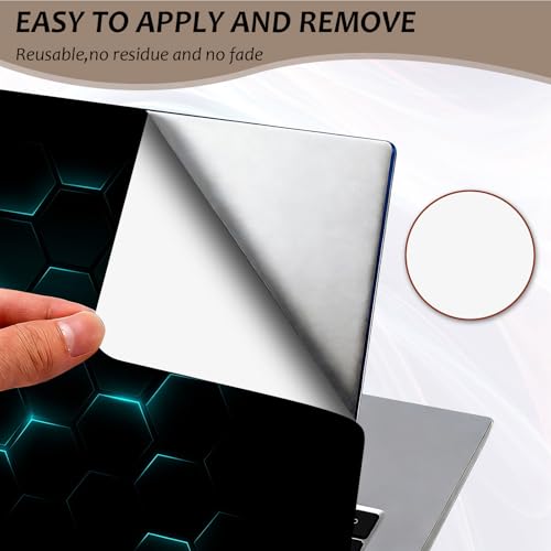 Laptop Skin 12.1-15.6 inch Removable Universal Reusable Laptop Sticker Decal,Waterproof No Residue Vinyl Cover,Scratch-Resistant Cuttable Full Wrap Sticker for Notebook, Blue Neon Hexagon - color: Blue Neon Hexagon