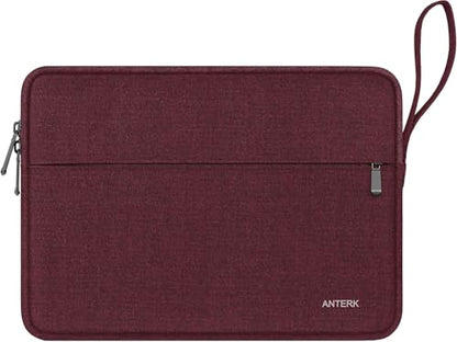 Laptop Sleeve Case 14 Inch, Water Resistant Traveling Computer Cover with Handle, Shockproof Protective Carrying Laptop Bag Compatible for 14 Inch MacBook Air/Pro, HP, Dell, Lenovo, WineRed - color: WineRed, size: 14 Inch