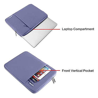 MOSISO Laptop Case 13 inch, Laptop Sleeve Bag with Pocket | Compatible with MacBook Neo A3404 2026/Air/Pro 13 M5/M4/M3/M2/M1 2026-2016, Polyester Vertical Computer Bag, Lavender Gray - color: Lavender Gray, size: 13 inch