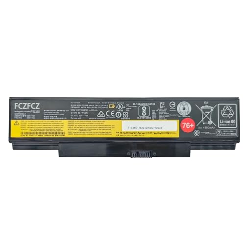 45N1762 Battery 48Wh 4400mAh Replacement for Lenovo ThinkPad E550 20DF 20DG / E550c 20E0 / E555 20DH Series 76+ 445N1763 45N1760 45N1761 45N1759 45N1758 10.8V 6-Cell