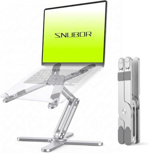 Model-X 3.0 Laptop Stand, Ladjustable Laptop Stand Desk, Ergonomic Laptop Stand Desk，360 Rotating Laptop Riser