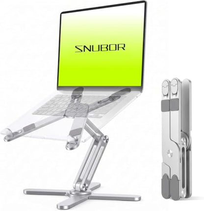 Model-X 3.0 Laptop Stand, Ladjustable Laptop Stand Desk, Ergonomic Laptop Stand Desk，360 Rotating Laptop Riser