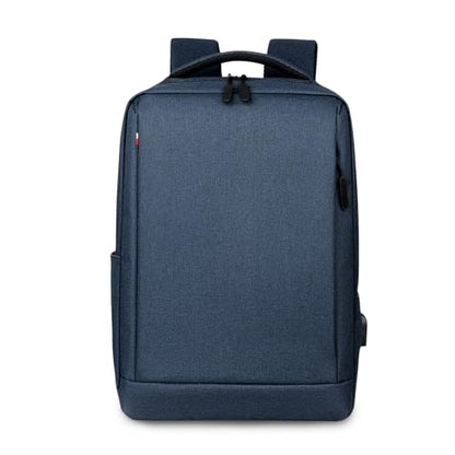 FANDARE 15.6 inch Business Laptop Rucksack Bag with USB Charging Port Mens Laptop Backpack Business Travel Rucksack Polyester Daypack with Luggage Strap Multi-Compartment for Work Commuter Blue - color: Blue