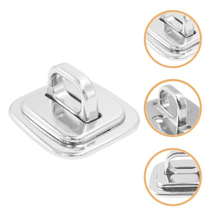 NUOBESTY Laptop Base Fixed Security 2pcs Anchors with Lock Zinc Alloy Plate Antitheft Solution Versatile Compatibility and Notebooks, for Library and School Use