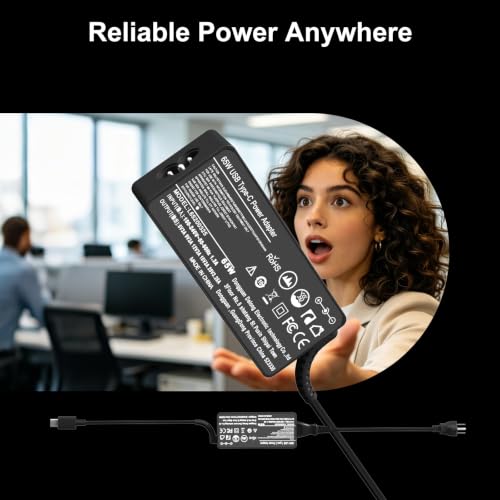 65W USB C Charger Compatible with HP EliteBook ProBook Chromebook | EliteBook 830/840/860/640/1040 G8-G11; ProBook 440/450/460 G8-G11 Fast Charging AC Adapter