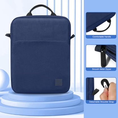 Dadanism 9-11 Inch Tablet Sleeve Bag Carrying Case with Shoulder Strap for iPad (A16) 11", iPad 10th Gen 10.9", iPad Air M4/Pro M5 11", iPad 9/8/7th 10.2", Galaxy Tab A11+ Plus 11", Denim - color: Denim, size: 9-11 Inch