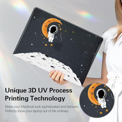 Funut Compatible with MacBook Pro 13 inch Case 2025 2024 2023-2016 M2 M1 | Case for MacBook Pro 13 inch A2338 A2289 A2251 A2159 A1989 A1708 A1706 Funut Plastic Hard Case & 2 Keyboard Cover, Astronaut - color: #Space Astronaut, size: 2016-2024 Macbook Pro