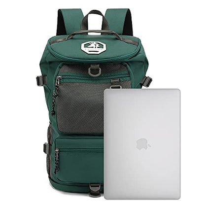 Kalesi Gym Duffle Bag Backpack 4-Way Waterproof with Shoes Compartment for travel Sport Hiking laptop - color: Green