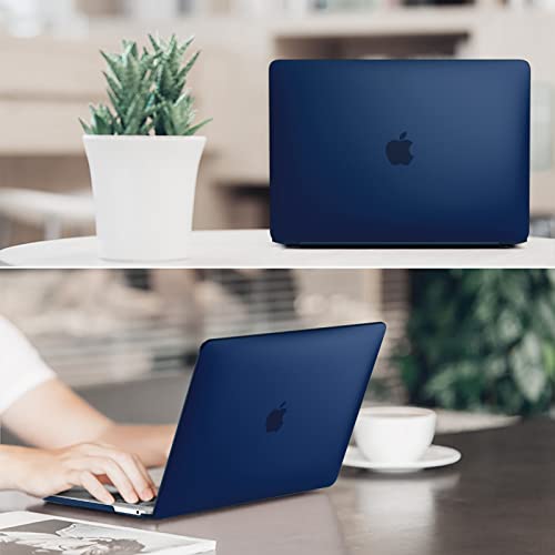 Fintie Hard Shell Case for MacBook Pro 13 Inch, Frost Navy | A2338(M2 M1) A2251 A2289 A2159 A1989 A1706 A1708 (2016-2023) with/Without Touch Bar, Snap-On Cover, Lightweight - color: Frost Navy, size: Pro 13 Inch