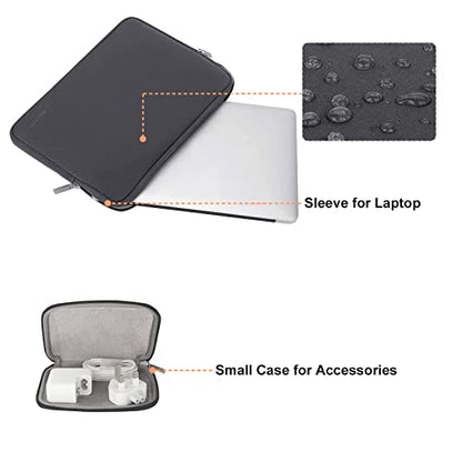 MOSISO Laptop Case 13 inch, 13 inch Laptop Sleeve with Small Case | Compatible with MacBook Neo / Air M5 M4 M3 M2 M1 2026-2018 / Pro M2 M1 2026-2016, Neoprene Computer Sleeve Bag, Space Gray - color: Space Gray, size: 13 inch