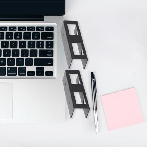 Cabilock Desk Laptop Mount Carbon Steel Notebook Holder for Study Room Office Use Black Portable Laptop Support Rack