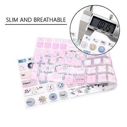 Silicone Keyboard Cover for Lenovo 2020 2021 ideaPad 5 15, ideaPad Flex 5 15IIL05, ideaPad Slim 7 15, Yoga Slim 7 15, Yoga 7i 15.6, ThinkBook 15p, ThinkBook 15 Gen 2 Series Laptop (Bohemia) - color: Bohemia