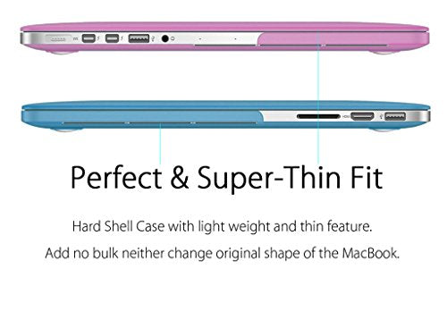 UESWILL Matte Hard Shell Case Cover Compatible with MacBook Pro (Retina, 13 inch, Early 2015/2014/2013/Late 2012), Model A1502/A1425, No CD-ROM, No USB-C, Rainbow - color: Rainbow, size: MacBook Pro 13" Retina A1502/A1425
