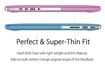 UESWILL Matte Hard Shell Case Cover Compatible with MacBook Pro (Retina, 13 inch, Early 2015/2014/2013/Late 2012), Model A1502/A1425, No CD-ROM, No USB-C, Rainbow - color: Rainbow, size: MacBook Pro 13" Retina A1502/A1425