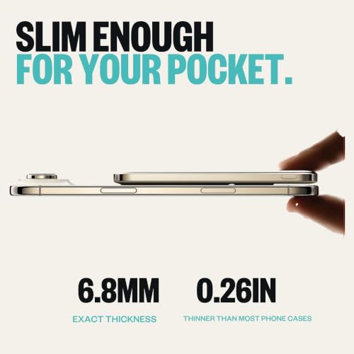 BMX Air Semi-Solid Power Bank, 5000mAh Qi2 (Silver) | World's thinnest semi-solid 5000mAh at 6.8mm; semi-solid-state safety; MagSafe-compatible 15W Qi2; 20W USB-C; titanium shell - color: Silver