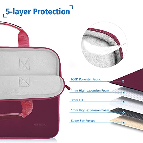 Hseok Laptop Sleeve 14 inch Case with Small Case, Compatible with MacBook Neo 14, MacBook Pro 14 M5/M4/M3/M2/M1, XPS 14 and Most 14 inch Notebooks, Neoprene Computer Handbag,R01D01 - color: R01d01, size: 14"