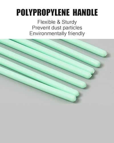 100 pcs 2.8" Dust-Free Microfiber Cloth Cleaning Swab Sticks for Mainboard/Hard Disk/Lightning Charging Port/Laptop HDMI LAN USB Port/Precise Instrument/Automotive Detailing/Component/SMT/PCB