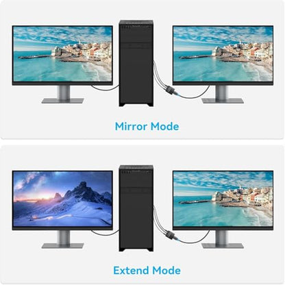 VENTION VGA to HDMI Adapter 0.5FT, Uni-Directional VGA(Source) to HDMI(Display) Converter (Male to Female) 1080@60Hz with Audio Cable and Micro USB Cable from PC, Monitor - color: 0.5FT