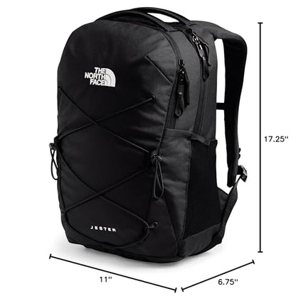 The North Face Women's Jester Everyday Laptop Backpack - Commuter Travel Bag, Laptop Sleeve, Water-Repellent, TNF Black-NPF, One Size - color: Tnf Black-npf, size: One Size