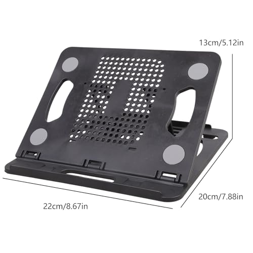 Laptop Stand for Desk Portable and Adjustable Rack with 360 Degree Rotating Base Holds Notebook Home Portable Foldable Stand - color: B