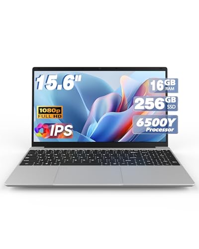 MYW Laptops,15.6" IPS 1080P Screen,6500Y Processor 3.4Ghz 16GB RAM 256GB SSD, Laptops with Fingerprint Recognition Backlit Keyboard,WiFi5, USB C(Data), Webcam, HDMI - style: 1561-16G-256G-6500Y