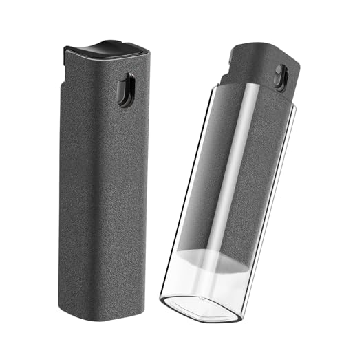 YTT Screen Cleaner, All-in-One Spray & Wipe Cleaner, with Transparent Protective Shell for All Phones, Laptop and Tablet Screens (Gray) - color: Gray