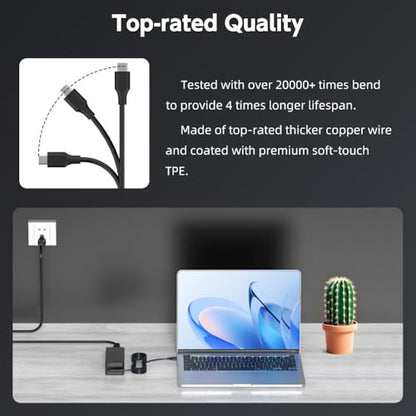 65W USB C Charger Compatible with Lenovo Laptop- Thinkpad T480s T580s T490 E480 E580, Chromebook 100e 300e 500e c340 s330, Yoga C930 C940 C740 S730 730S ADLX65YCC3D ADLX65YDC2A Power Supply Cord - size: 65Large