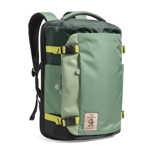tomtoc Travel Backpack, TSA Friendly Flight Approved Carry-on Luggage Hand Water-resistant Lightweight Business Rucksack - color: Moss Green, size: 28L