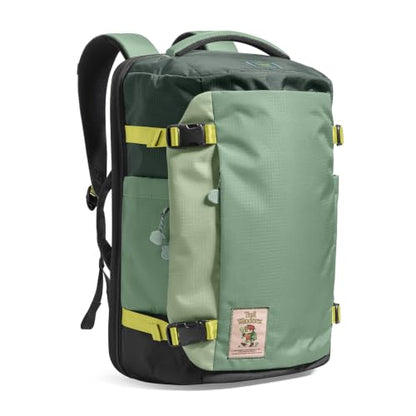 tomtoc Travel Backpack, TSA Friendly Flight Approved Carry-on Luggage Hand Water-resistant Lightweight Business Rucksack - color: Moss Green, size: 28L