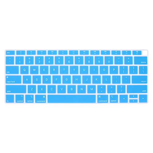 Se7enline for MacBook Pro 13/16 inch Keyboard Cover 2019-2026,Gold | Silicone Waterproof Dustproof Durable Washable Laptop Accessories US Layout 2023 2022 2021 2020 2019 2018,Aqua Blue - color: Aqua Blue