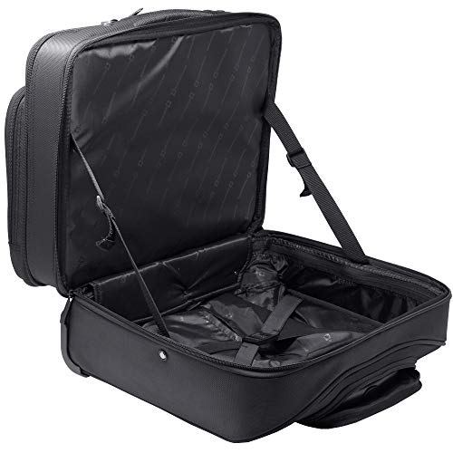 Alpine Swiss Rolling Laptop Briefcase Wheeled Overnight Carry on Bag Up to 15.6 Inches Notebook - Carries Legal Size Files