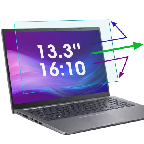 2 Pack 13.3 Inch Anti Blue Light Screen Protector for Lenovo/Dell/HP/ASUS/Acer(1920x1200), Reduce Eye Strain Anti Glare Blue Light Blocking Screen Protector for 13.3’’ with 16:10 Resolution Laptop - size: 13.3 Inch 16:10 Aspect Laptop