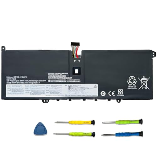 L19M4PH2 L19C4PH2 Battery for Lenovo Ideapad Yoga 9i 9-14ITL5 82BG | 7.68V 60Wh; Battery Replacement for Lenovo Ideapad Yoga 9i 2-in-1 9-14ITL5-82BG001AUK 82BG00DRUE; 5B10Z33896 SB10Z33898 - size: 13.43*5.63*1.18 inches L19M4PH2