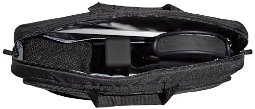 Amazon Basics Laptop Carrying Case with Shoulder Strap, 17.3 in, Black, Travel Business Briefcase, 10-Pack - size: 17.3 Inch, style: 10-pack