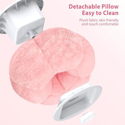 CreaDream Pumpkin Tablet Pillow Stand, Adjustable Pillow Stand for Lap Bed | Detachable Snack Bowl, Fits 4.7"-13" Kindle, Tablets, iPad, Soft Plush Fabric, for Reading and Relaxation on Bed, Couch, Pink - color: Pink